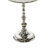 Aluminum Metal Side End Silver Accent Table