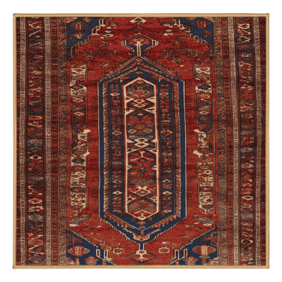 Tapis brun lavable à la machine