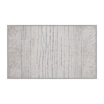Machine Washable Gray Area Rug