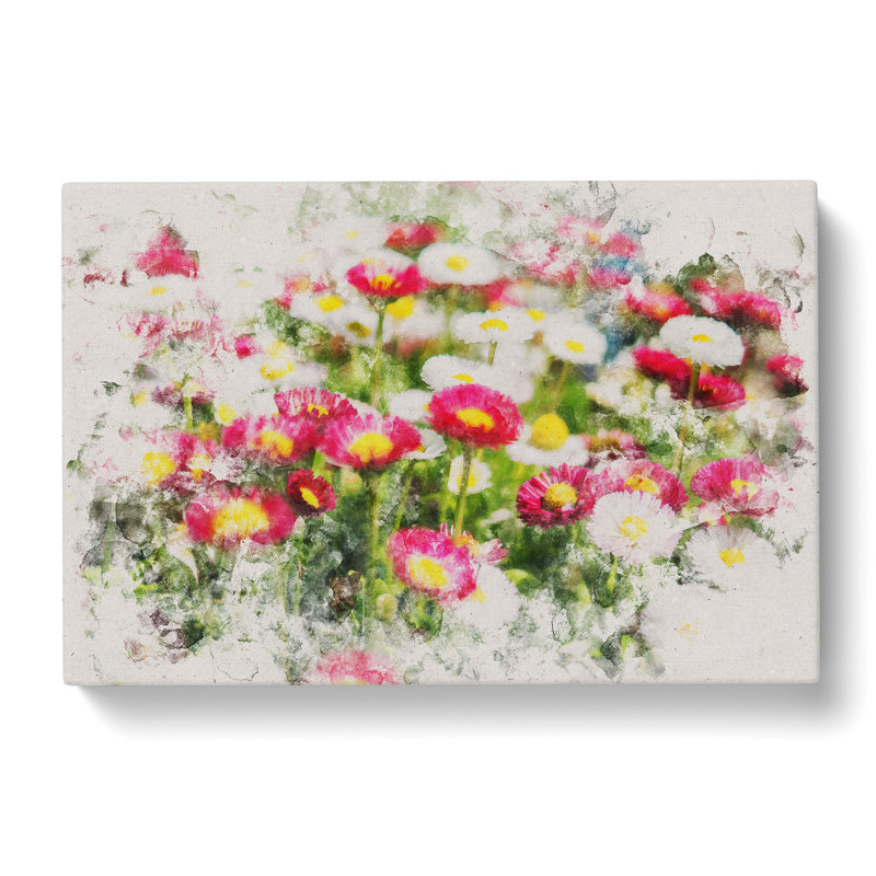 Pretty Flowers - Wrapped Canvas, 35cm H x 50cm W x 3cm D