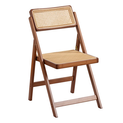 Rattan Folding Chairs, Modern Mid Century Dining Chairs