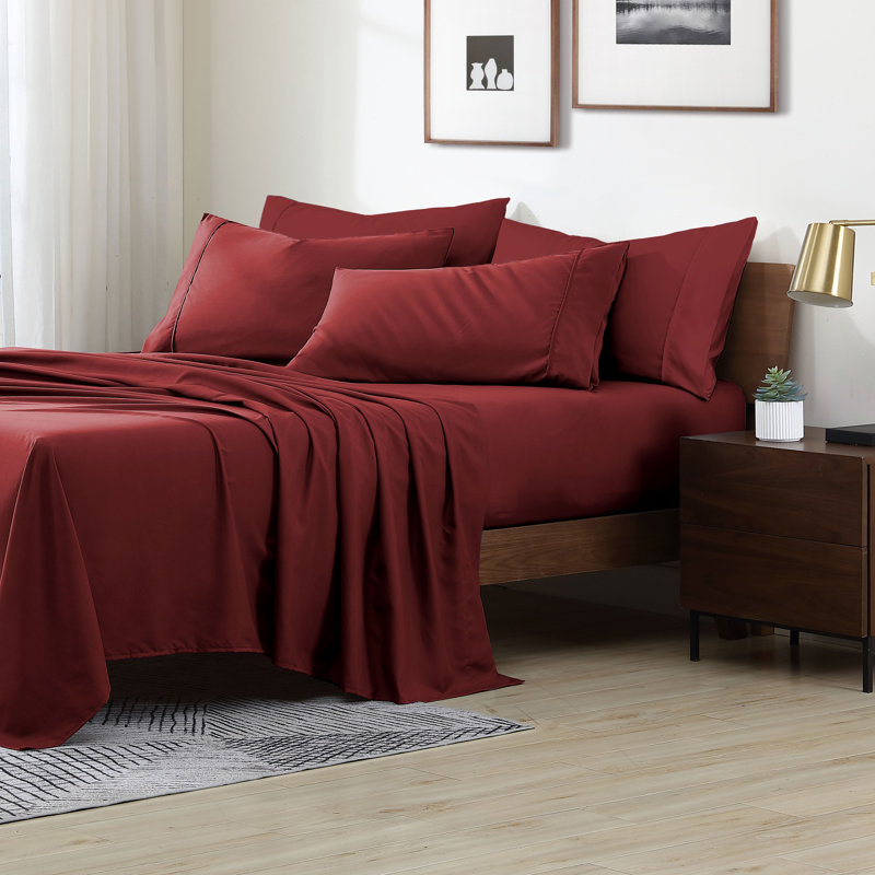 Swift Home Ultra-Soft 6-Piece Sheet Set with Extra Pillowcases - Essential 1800 Series Microfiber - Fits Mattress up to 14" Tall - Peach Fuzz, Durable, Easy Care