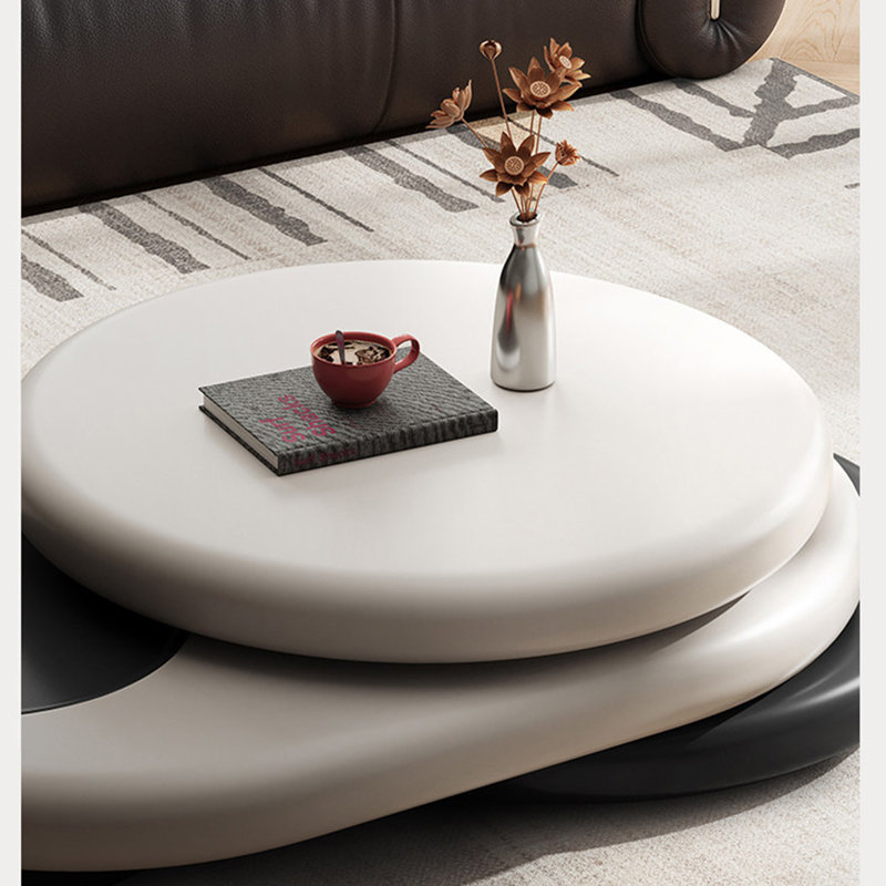 Table basse italienne de style simple, Blanc