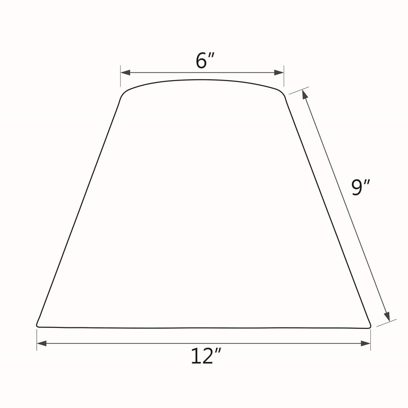 9'' H Linen Empire Lamp Shade