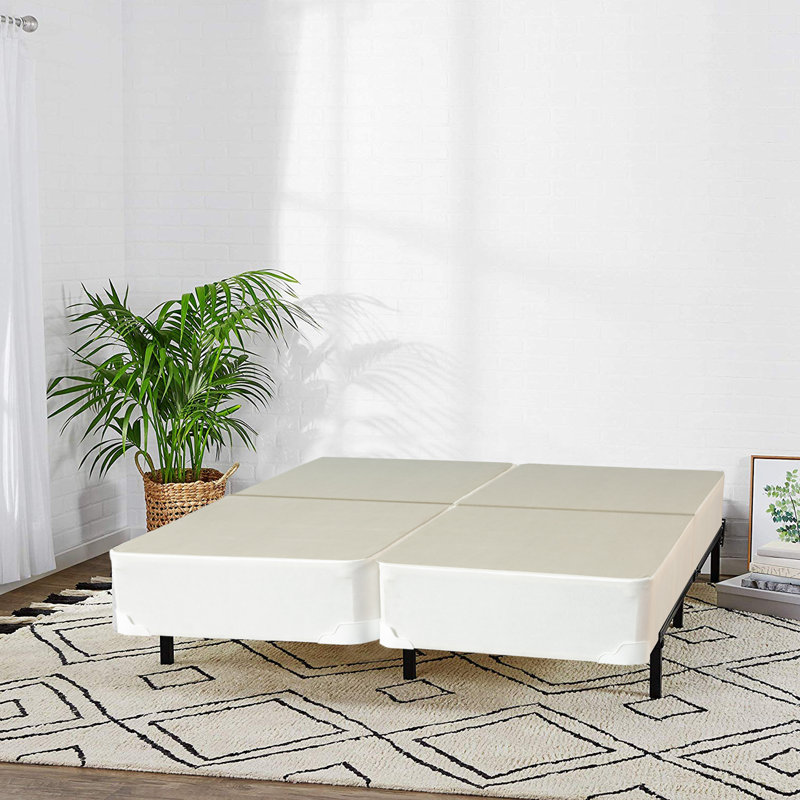 Aaru Split Folding Wood Box Spring, Standard Profile (8"), King