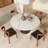 Modern Mid-Century Dining Table Round Kitchen Table For 4/6/8-1258840385-1259063205