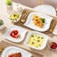 24 Piece Porcelain China Dinnerware Set - Service for 6 