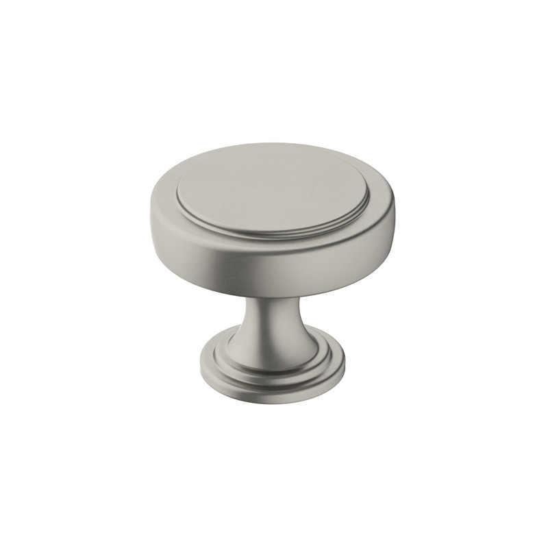 Poignée d'armoire en nickel satiné de diamètre supérieur à 1-3 / 8 po (35 mm), Nickel satiné