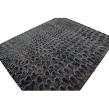 Distressed Homage Hand Knotted Wool Geometric Area Rug