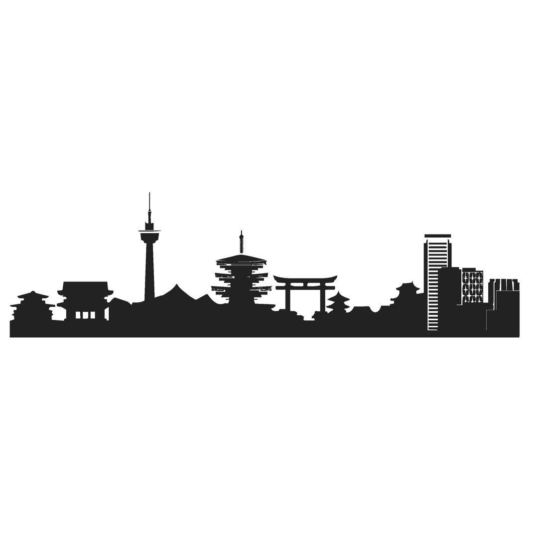 Wandaufkleber Kyoto Skyline