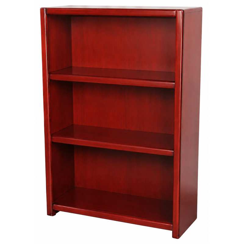 McKaylah Bookcase, European Red, (2 Shelf) 48” H x 32” W x 13” D
