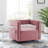 Booth Performance Velvet Swivel Armchair-247504645