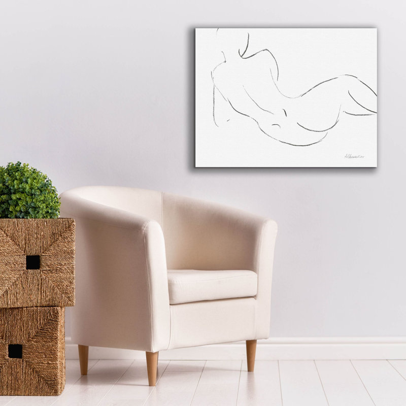 Toile épique «Nude S Croquis 3» par Albena Hristova, graffiti épique, 34 po x 26 po