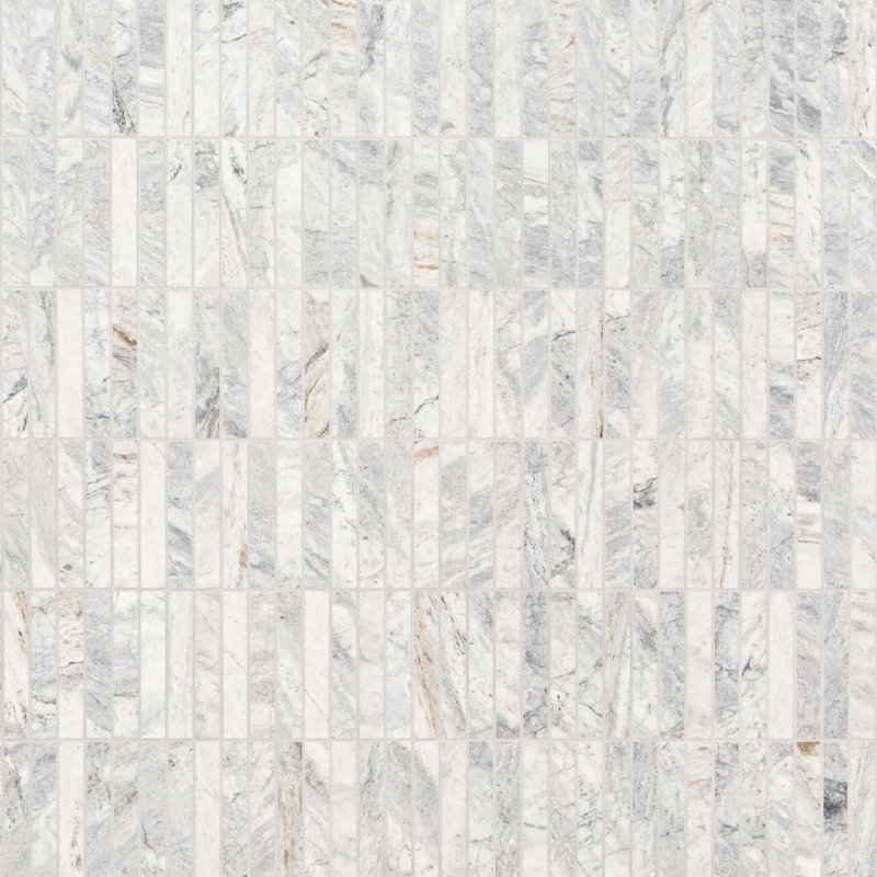 Terra Bella Stack 12 in. x 12 in. Honed Marble Mosaic Floor and Wall Tile