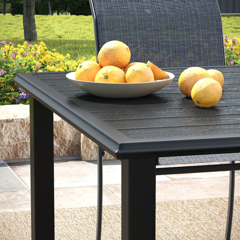 Ensemble repas pour patio, Noir