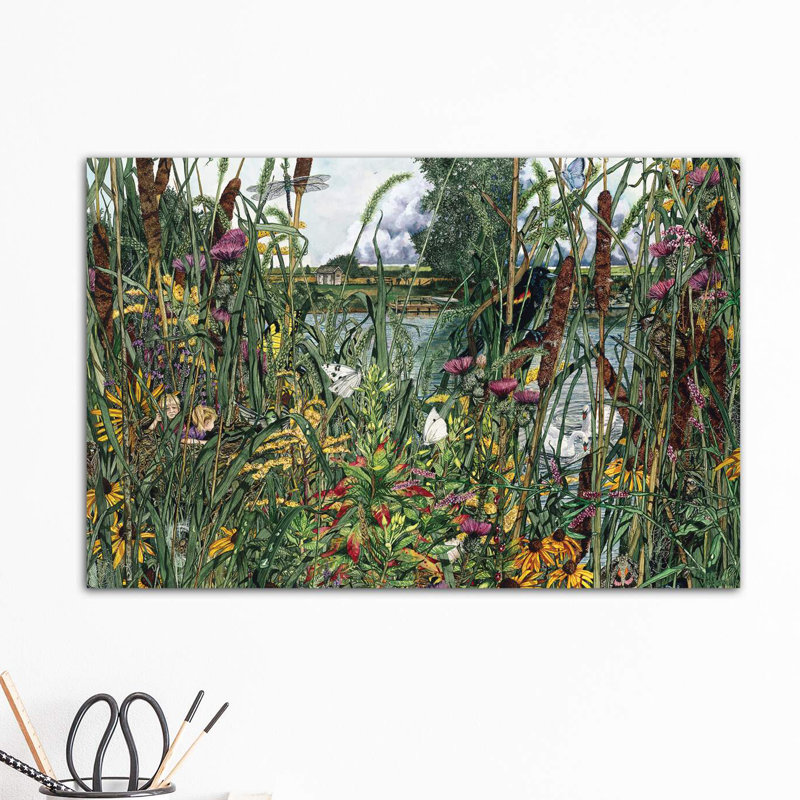 Bird's Eye View by Maggie Vandewalle - Wrapped Canvas Painting, 30.48 cm H x 45.72 cm W