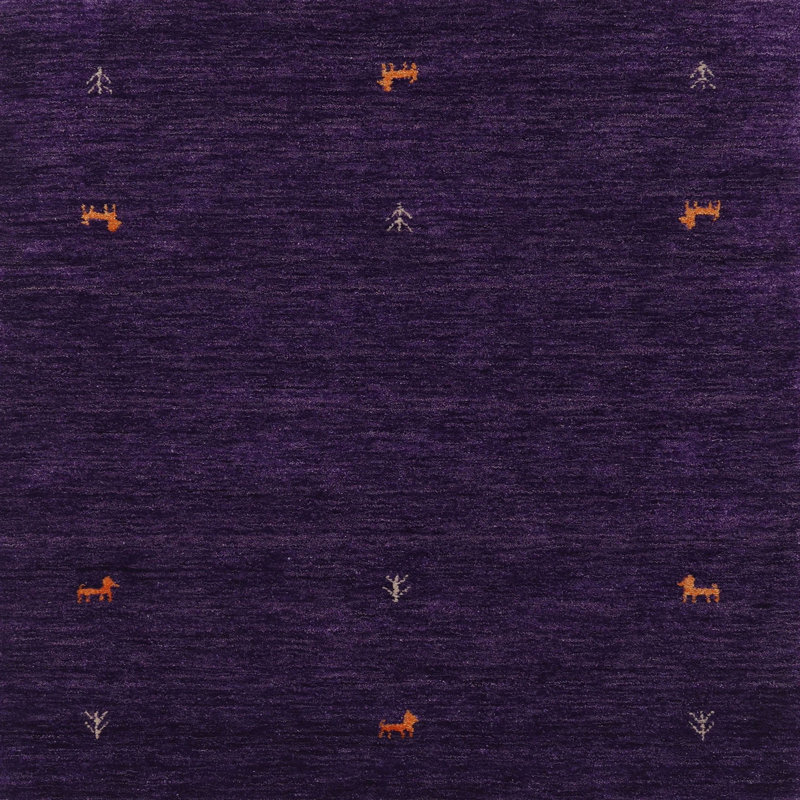 Tapis mauve Stephani, Carré 7 pi