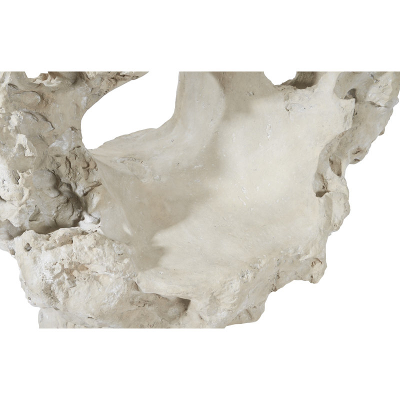 White Stone Colossal with Seat Sculpture