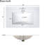 Meuble-lavabo de 30 po avec tiroirs à fermeture en douceur, lavabo en céramique, poignées dorées, convient aux petites salles de bain de 30 po, trois portes, idéal pour les espaces de bain-133043659