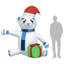 Ours en peluche de Noël DEL-1533160591