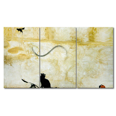 3 Piece Stretched On Wooden Frame Painting on Canvas