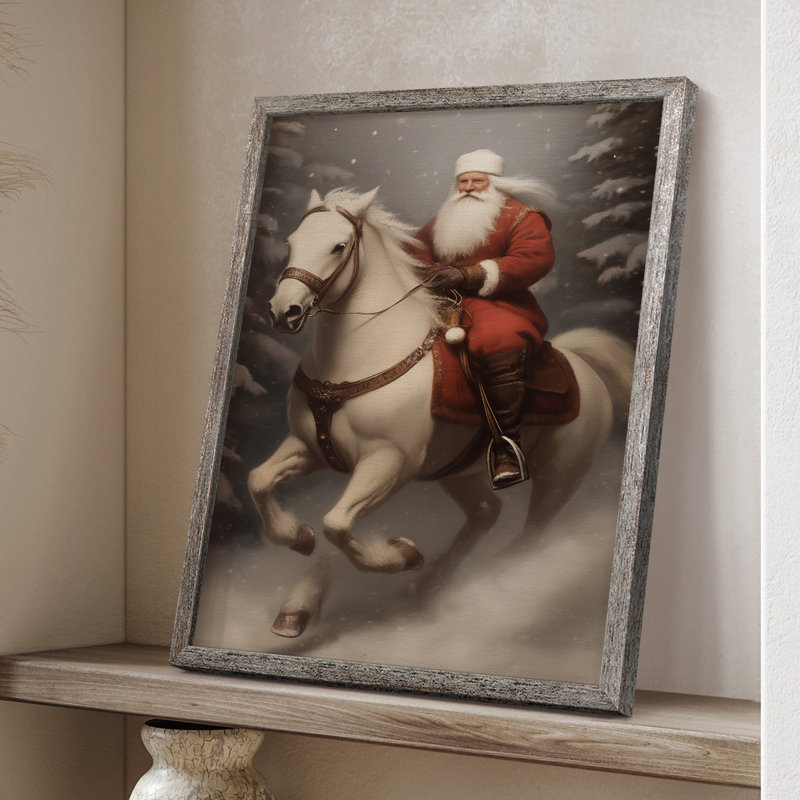 Art des Fêtes de Noël - série 2 - CCxxix, reproduction encadrée - bois massif, H 11 po x l 9 po