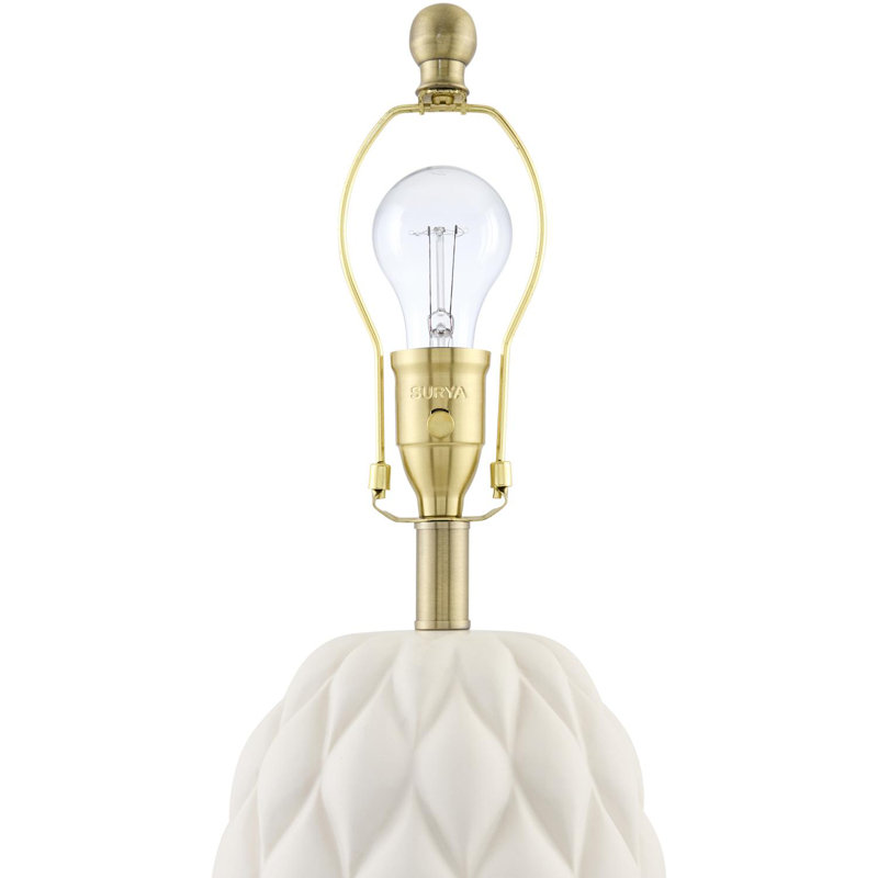 Lampe de table Shahe, Crème, crème