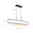 Tagliato 5 - Light Matte Black/Brushed Gold LED Kitchen Island Pendant