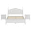 Lit plateforme en bois et deux tables de chevet-432368261-432368263