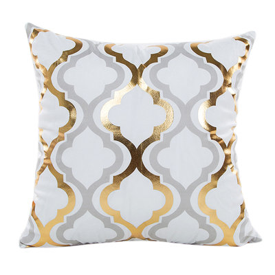 Foil Printing Pillow Case Sofa Waist Throw Cushion Cover Home Decor