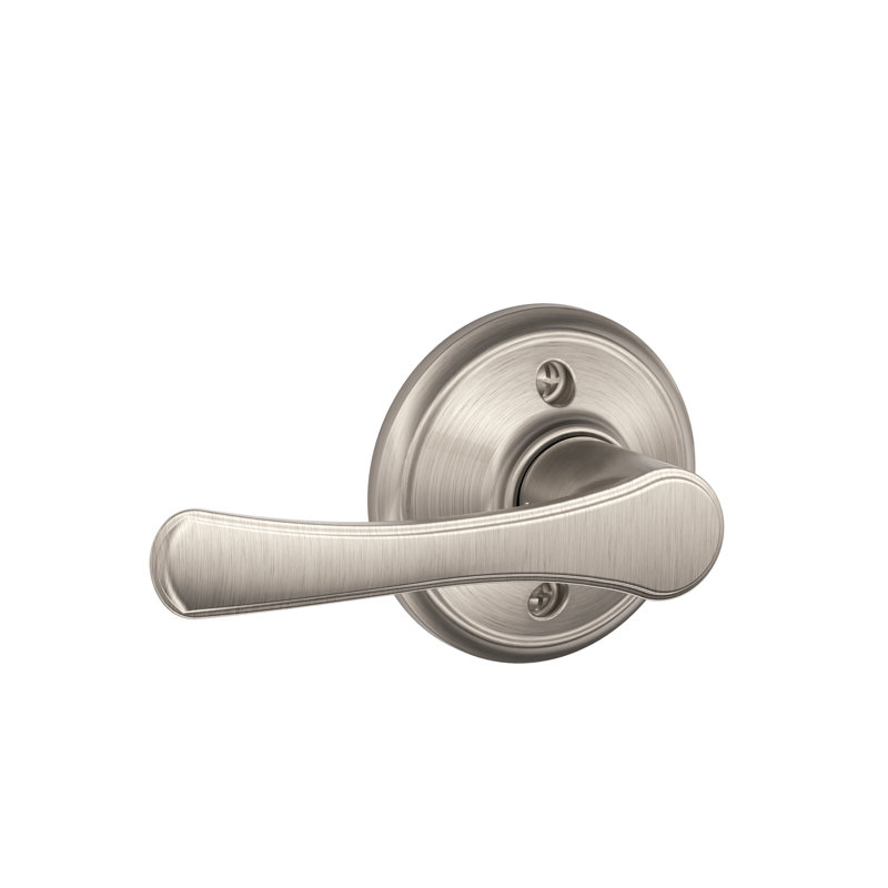 Avila Lever Non-Turning Lock, Satin Nickel