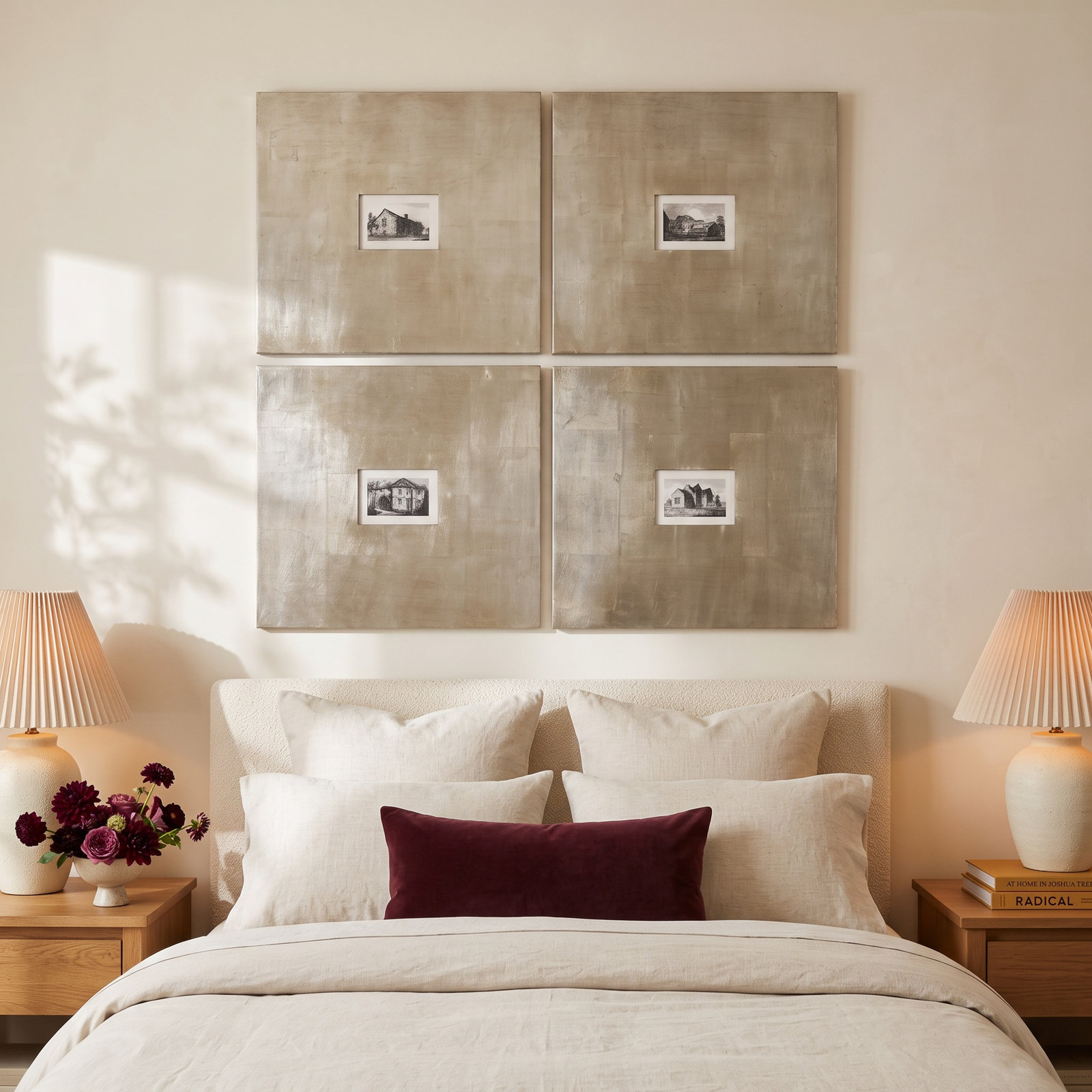 Historical Buildings 4-Piece Print Set