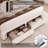 2-Piece Bedroom Sets, LED Light Upholstered Bed with 2 Drawers, 37" 4-Drawer Chest, Wall Wash Lighting Velvet Platform Bed with Storage-477875677-473806687