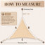 Voile d'ombrage imperméable Amgo Triangle-103519256-103519260