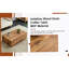 Table basse moderne en bois aggloméré avec motif de texture de bois - 39,37 po x 23,62 po x 11,81 po-2111591136