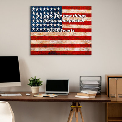 Alcott Hill® Gallery Wrapped Canvas By Sarah Swartz: "It’s true. The best things in life are unexpec