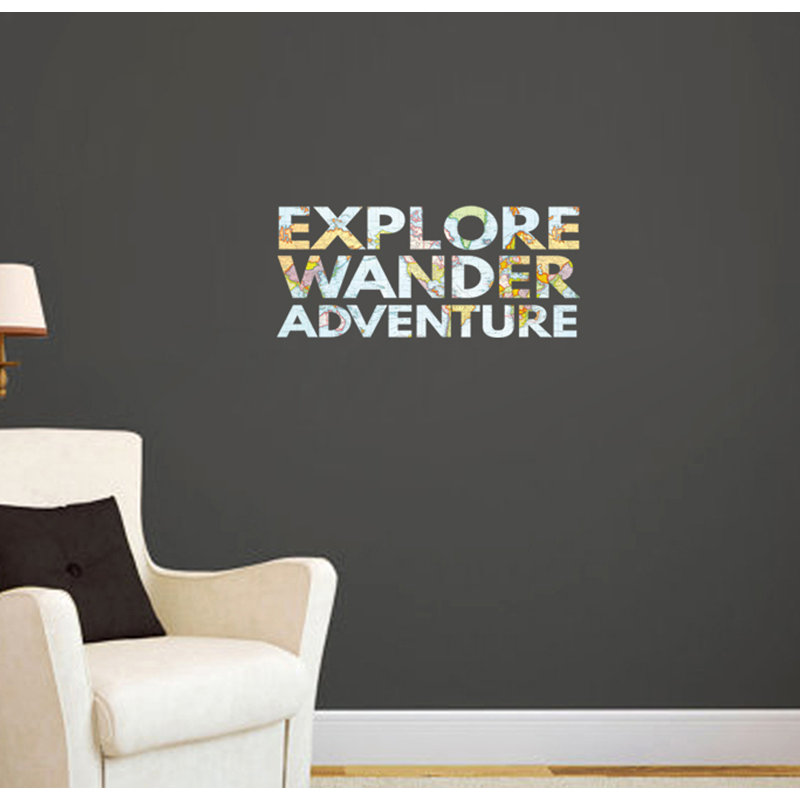 Non-Wall Damaging Wall Decal, 11" H x 24" W