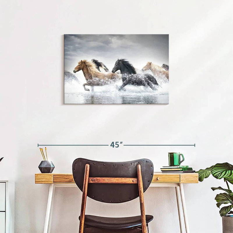 Brampt Horse Run III, 20" H x 30" W