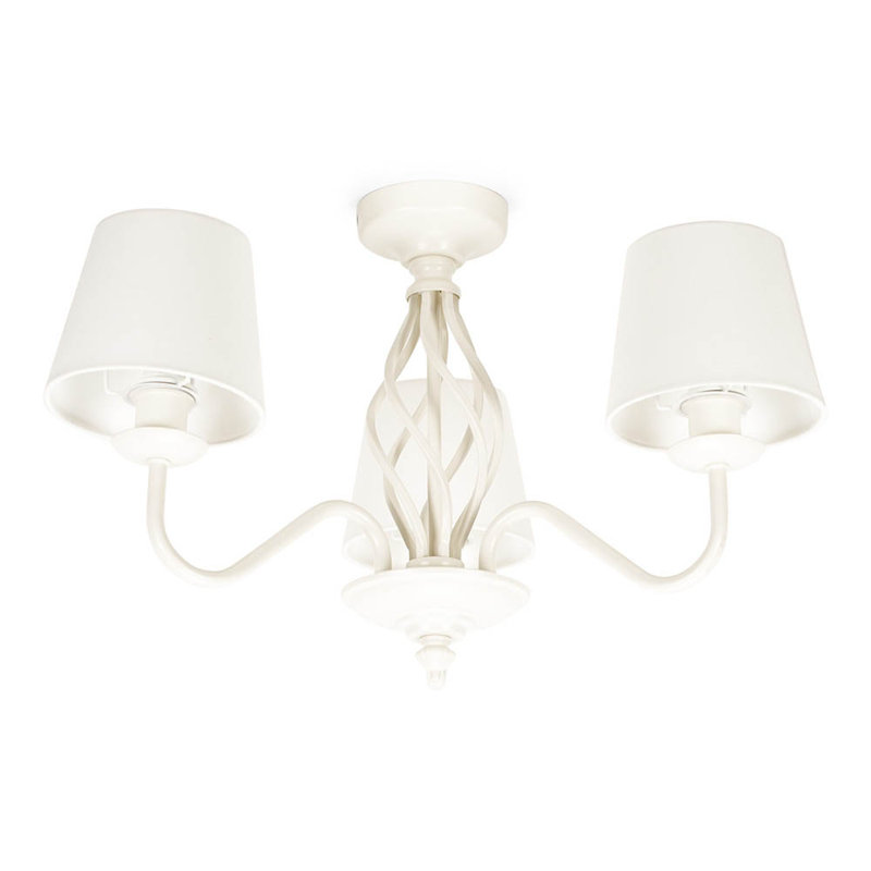 Prudenville LED Semi Flush Mount, 81.50cm x 45cm x 45cm, Cream