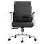 Fauteuil de bureau rembourré en cuir Waide-1404872406