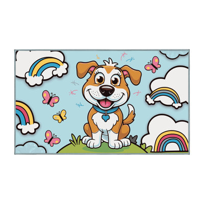 Tapis pour enfants mignons lavables Dakota Fields