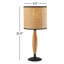 Lampe de table en bois massif Arceneaux
