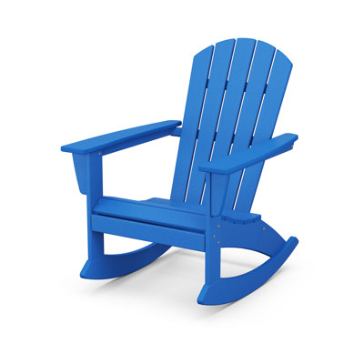 POLYWOOD Nautical Adirondack Rocking Chair