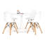 Table tulipe Modholic, blanc