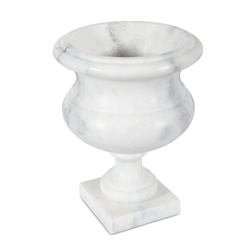 Ambaji Marble Jar, 13" H x 10" W x 10" D
