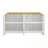 Sideboard With 4 Wavy Doors And Adjustable Shelves-1415500108
