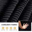 Canapé surdimensionné 43 po en velours côtelé simple avec repose-pieds 2-en-1 avec porte-gobelets intégré-1651403342