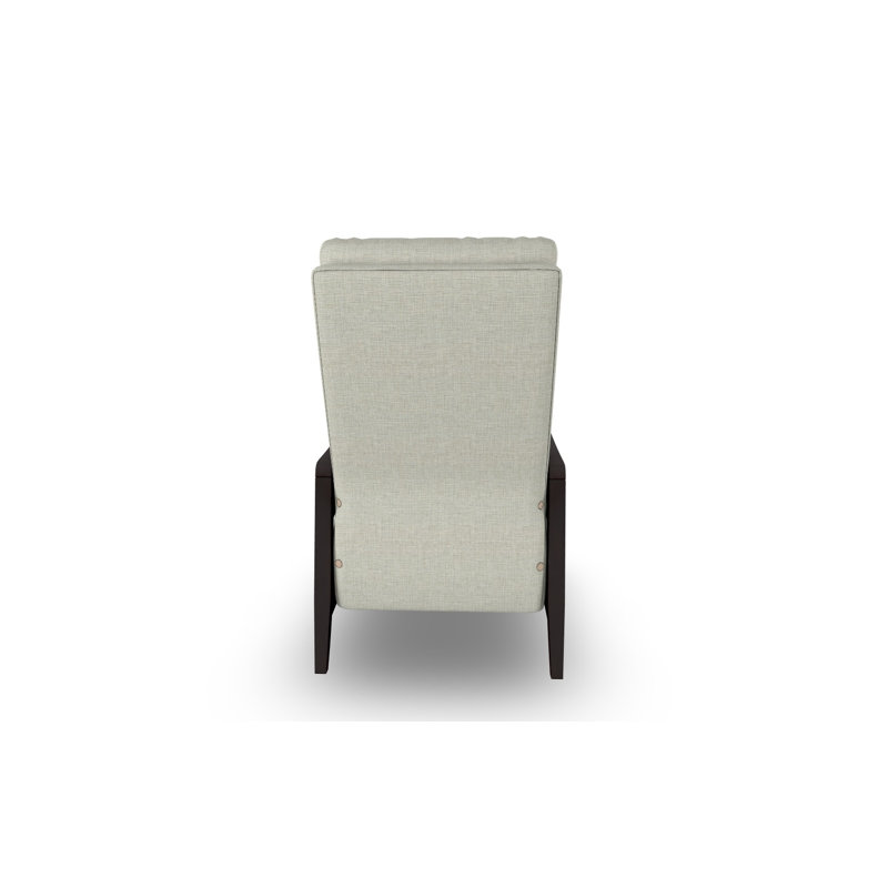 Modern High Leg Recliner, Ivory-23693, Espresso