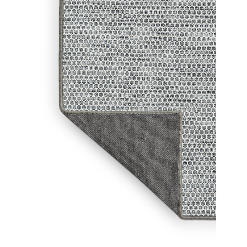 Tapis contemporain gris / noir, Rectangle 4 pi x 6 pi