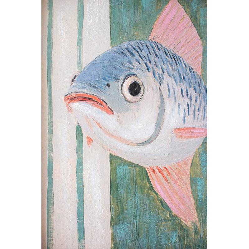 ENSEMBLE DE DEUX PEINTURES À POISSONS